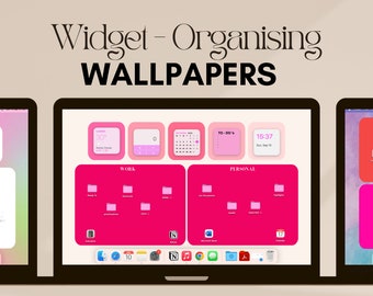 Widget-Organising Wallpapers / aesthetic organization wallpapers macbook laptop pretty minimalist