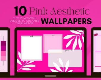 Pink Aesthetic Organising Wallpapers | 10 Designs | Barby Inspired