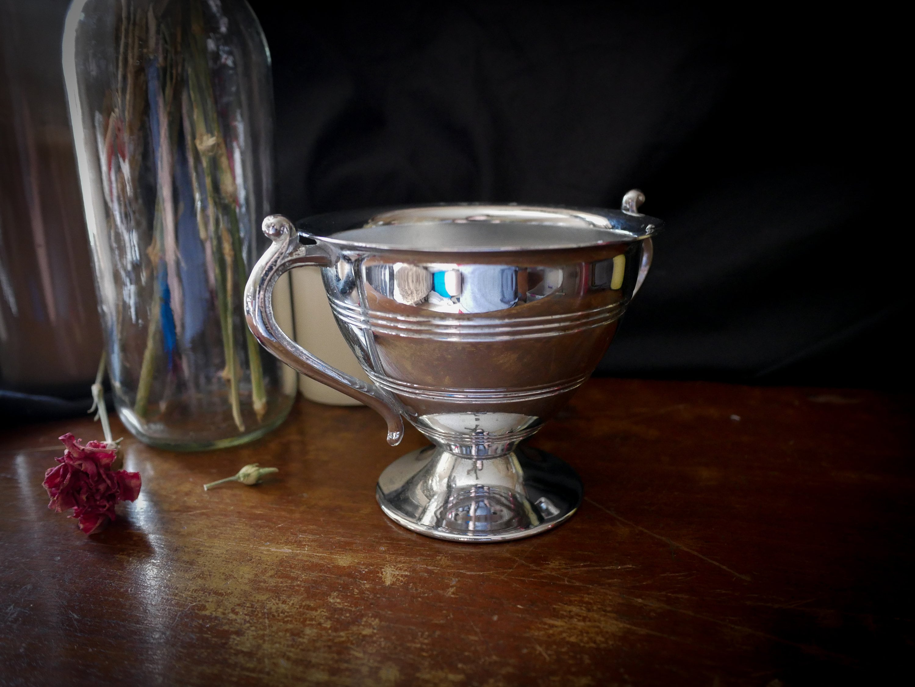 Antique Silver Plated Sugar/creamer Bowl Set for Spells and Gems Etsy UK