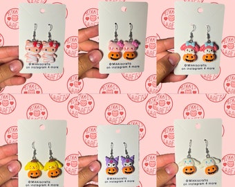 Kitty and Friends Halloween Dangles