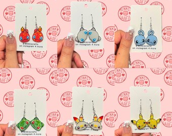 Anime Game Resin Earrings