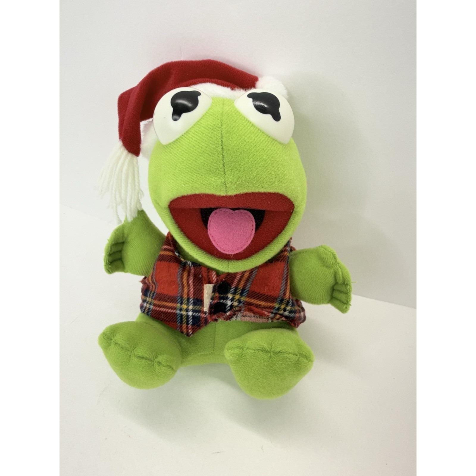 Baby Kermit Frog Muppets 1988 Mcdonald's Christmas Plush Toy Jim