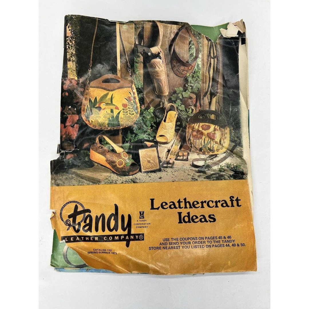 Vintage 1975 Spring Tandy Leather Company Leathercraft Catalog Kits