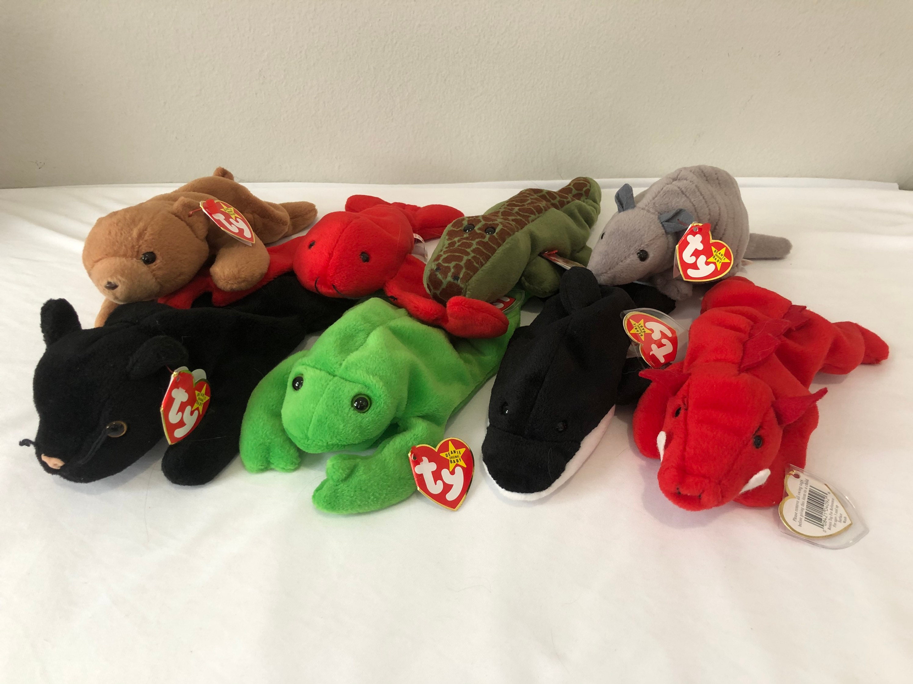 ダブり無し90's ty BEANIE BABYぬいぐるみ72点セット ビーニー Lot Of 5 Vintage 90s Dog Ty Beanie Babies W/ OG Swing Tag Puppy