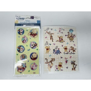 Winnie The Pooh Disney Hallmark Stickers 4 Sheets Sealed & Bonus Sheet Vintage