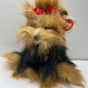 Vintage Ty Classic 10” Yorkie Dog Plush named Yappy