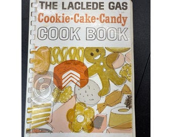 The Laclede Gas Cookbook Cookie Cake Candy St. Louis Paperback Spiral Vintage