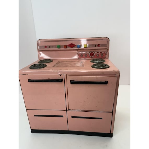 Vintage 1950s Wolverine Tin Litho Metal Pink Toy Kitchen Stove - Etsy