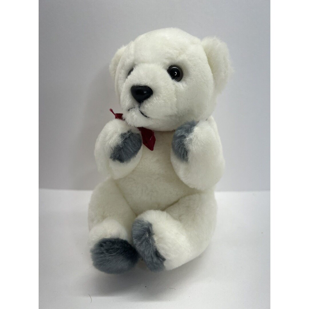 Vintage Graphics International Teddy Bear White With Grey Paws 7