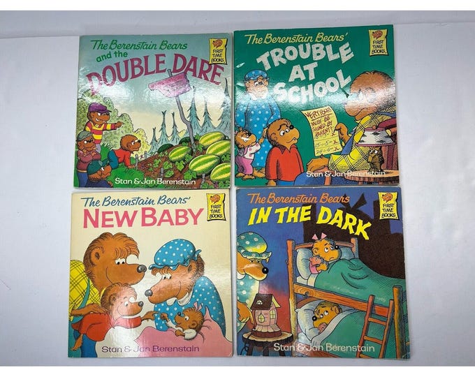 The Berenstain Bears Lot of 4 Books. Vintage Trouble at School in the ...