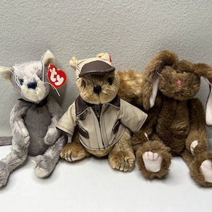 Ty Attic Treasures Choice of Fairchild the Mouse, Buck the Squirrel, Rose the Bunny