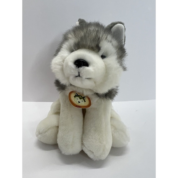 Vintage Golden Bear Co. Husky Wolf 9 Plush Blue Eyes 2002 Dog Stuffed Animal Etsy