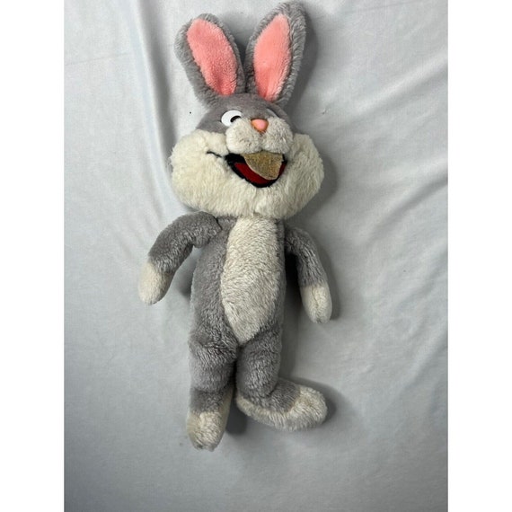 Vintage 1990s Warner Brothers Bugs Bunny Plush 12 Inch Well Loved