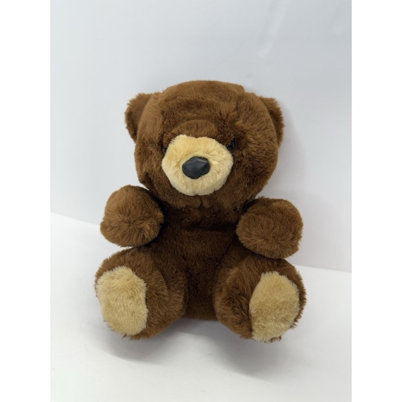 Cuddle Wit Brown Teddy Bear Plush Small Vintage Stuffed Animal