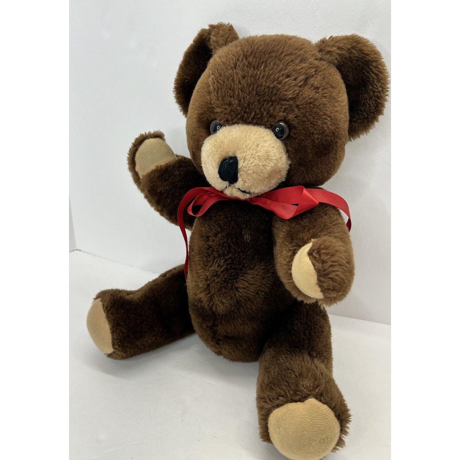 Vintage Classic Brown Teddy Bear California Stuffed Toys Plush 