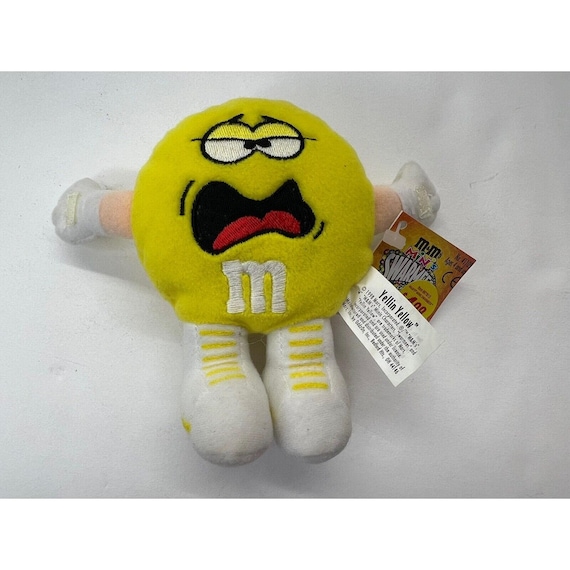 1998 M&M Minis Swarmees Plush Yellin Yellow Rare Stuffed
