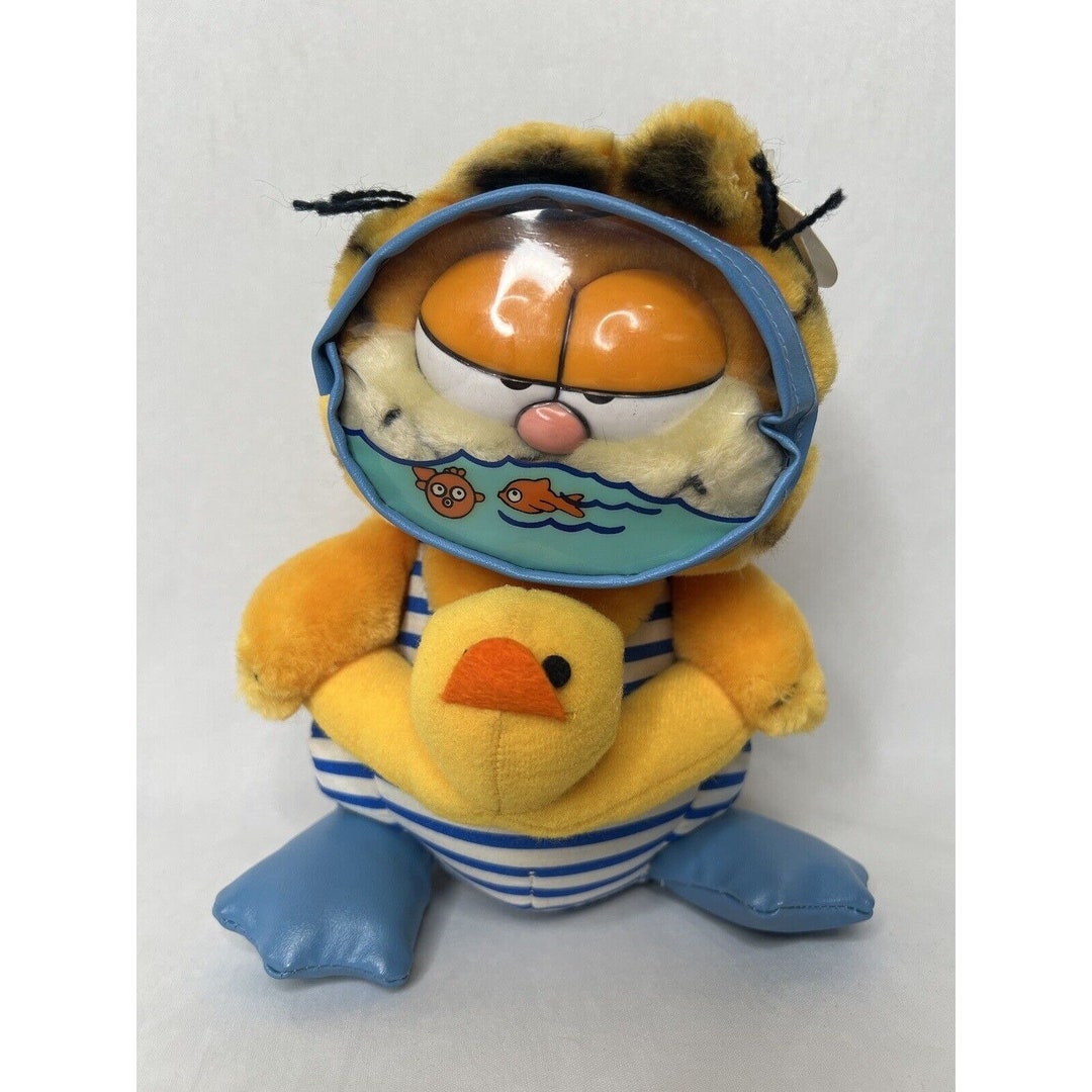 Vintage Scuba Diver Garfield Plush Toy by Dakin With Tags Etsy