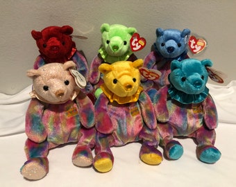 Ty Beanie Babies Choice of Happy Birthday Bears July Thru December