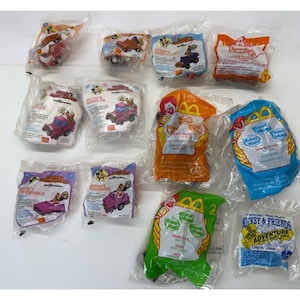 Vintage McDonald&#39;s Disney Mickey Mouse Toy Lot Of 12 Fast Food Happy Meal Sealed