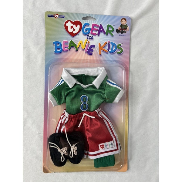 TY Gear for Beanie Kids Clothes Outfit Soccer Player Uniform Jersey Shorts Shoes