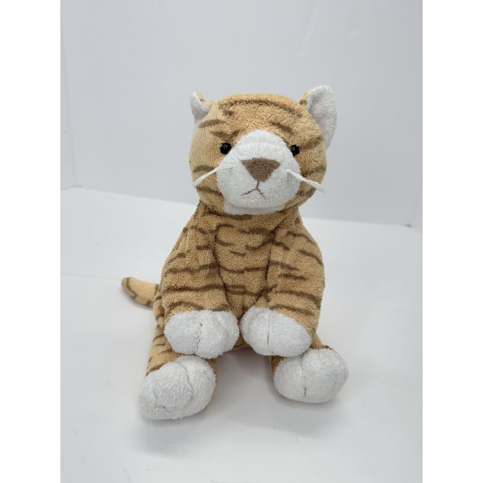 Ty Pluffies Purrz Orange Tabby Cat Plush Striped Stuffed Animal