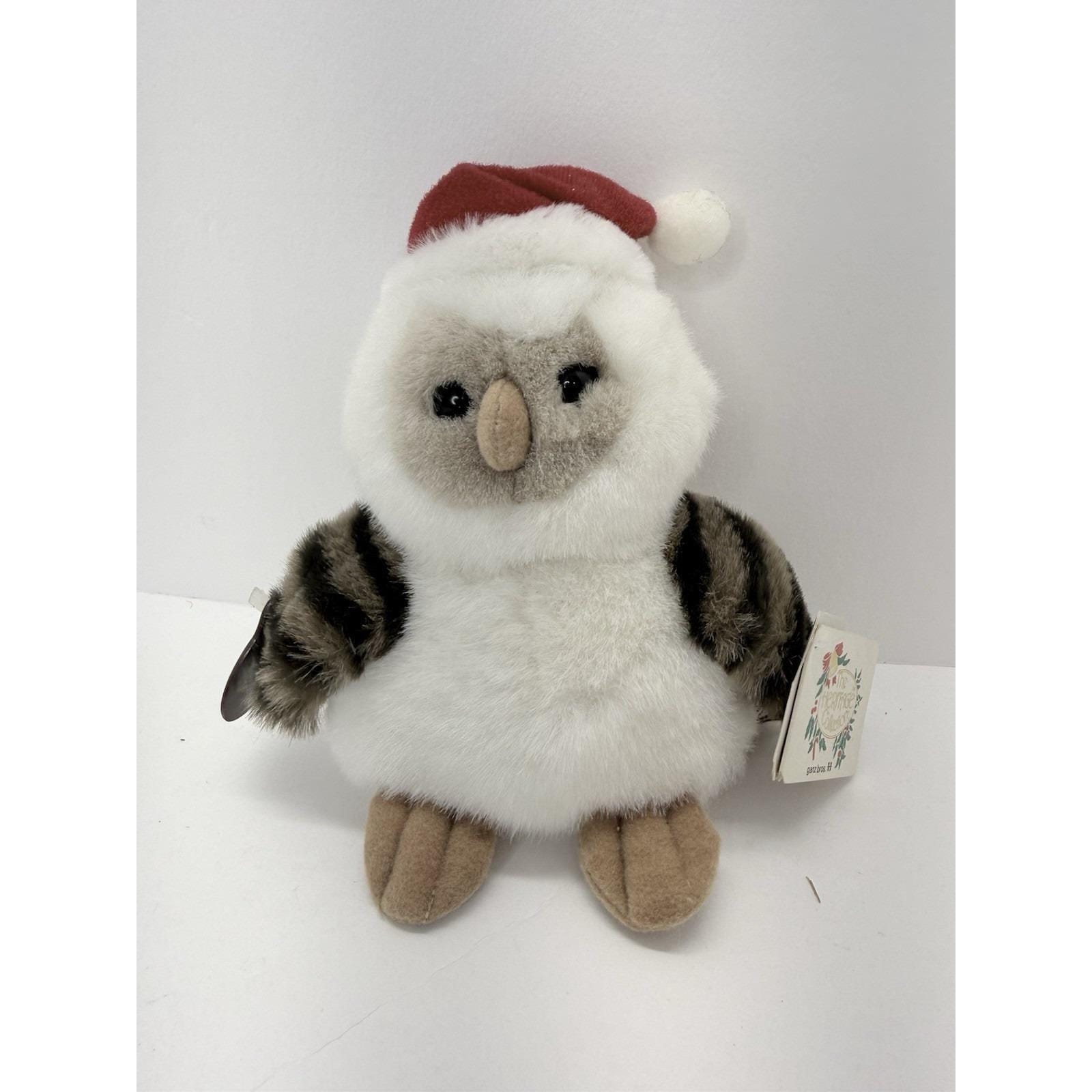 Ganz The Heritage Collection Ernest Christmas Owl 10" Plush Vintage 1988 Tags