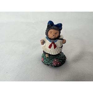 Robert Raikes Figurine de castor nautique miniature originale peinte à la main de 1,5 po