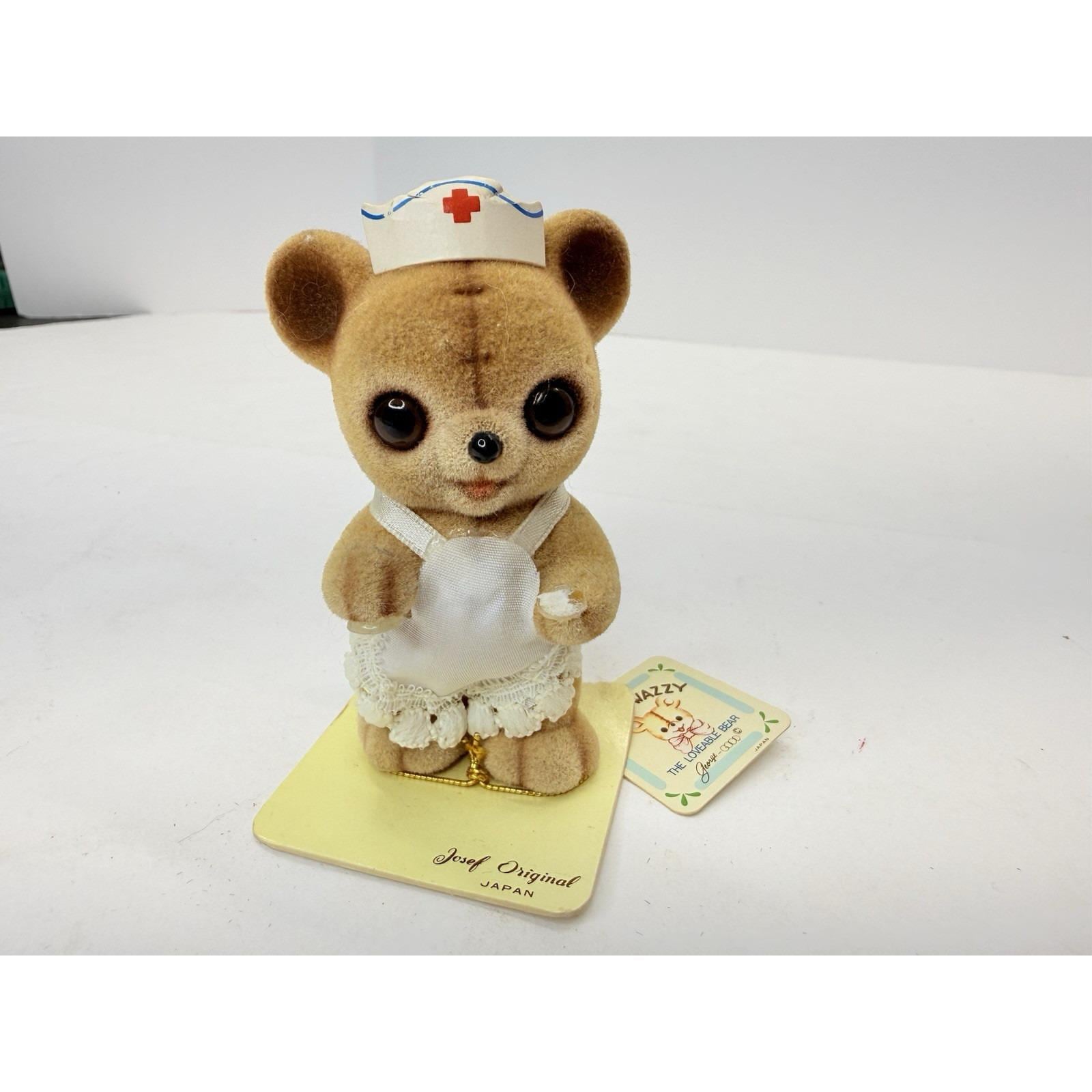 Vintage Fuzzy Wazzy the Lovable Bear by Josef Original Flocked