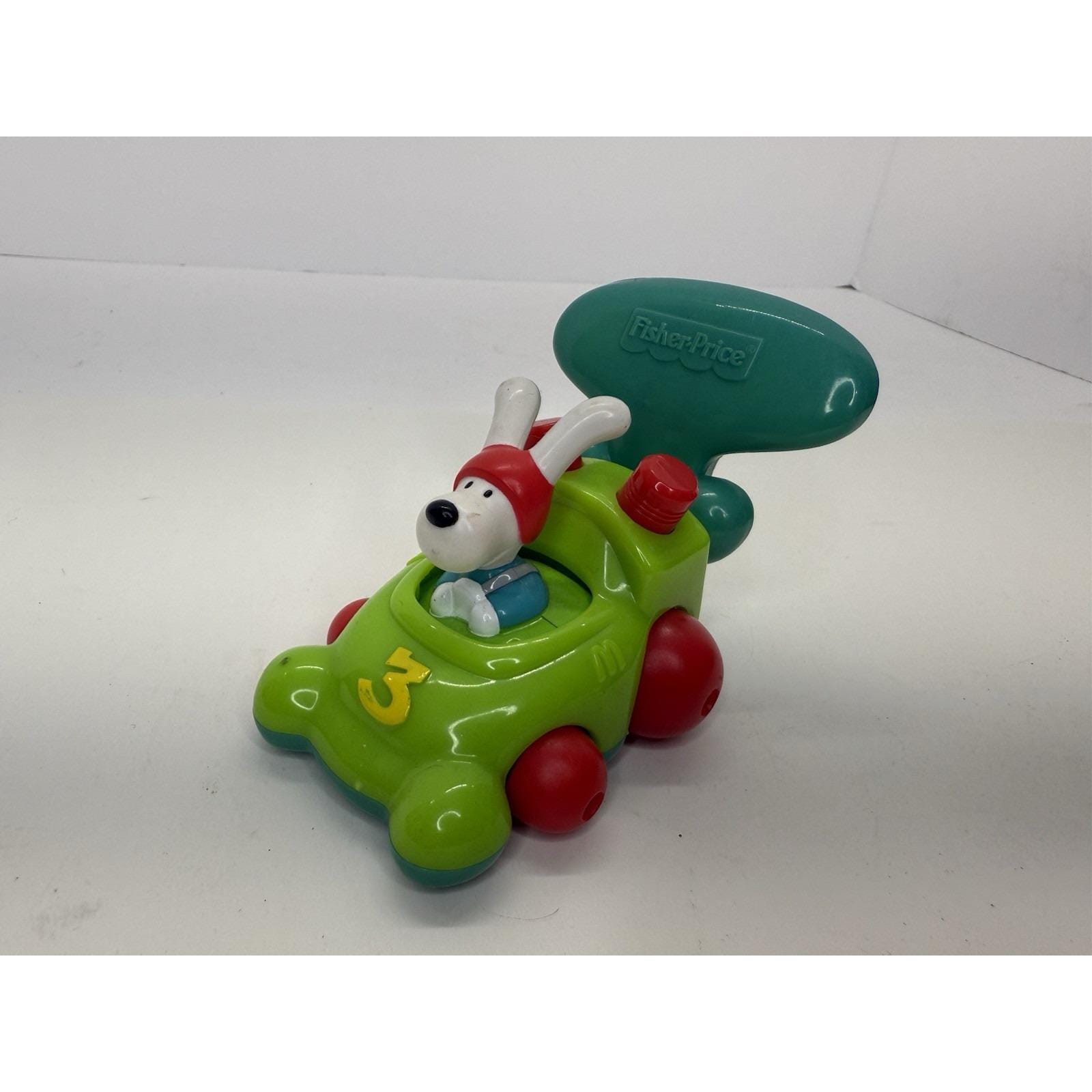 Vintage 2003 Mattel Fisher Price Dog Race Car Mcdonalds Happy Meal