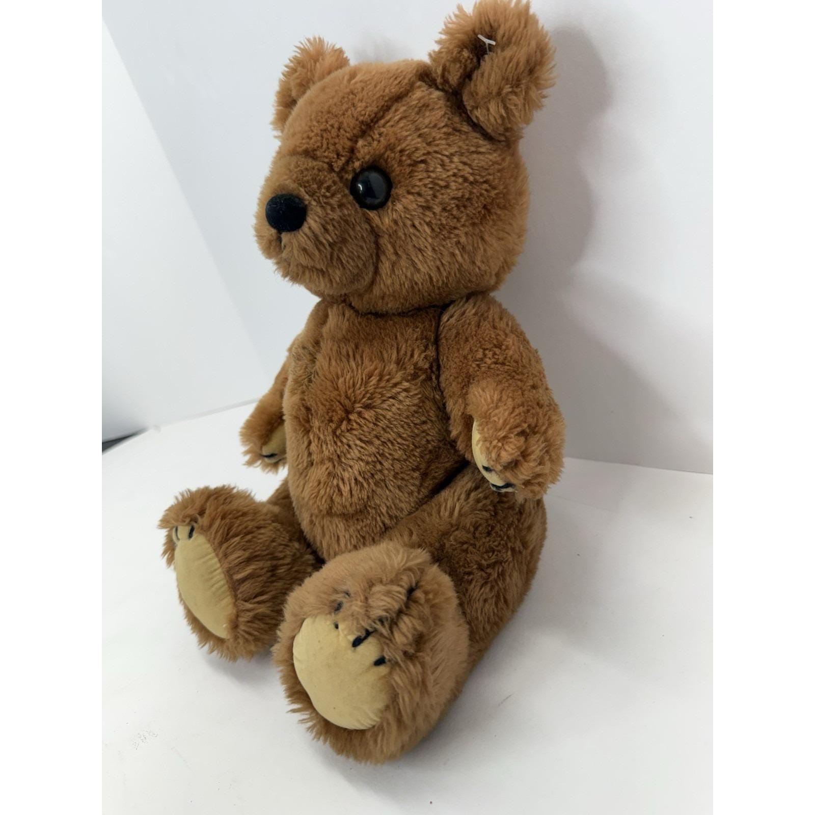 Vintage Dakin Teddy Bear Plush Stuffed Animal Brown Jointed 1981 Korea ...