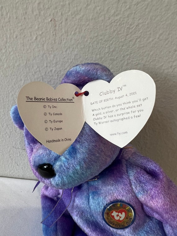 Ty Beanie Babies Choice of Clubby IV Bears - Etsy Canada
