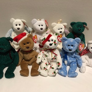 Ty Beanie Babies Choice of Holiday Bears