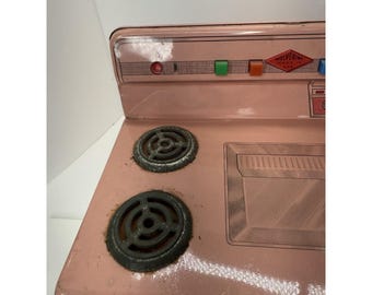 Vintage 1950s Wolverine Tin Litho Metal Pink Toy Kitchen Stove - Etsy