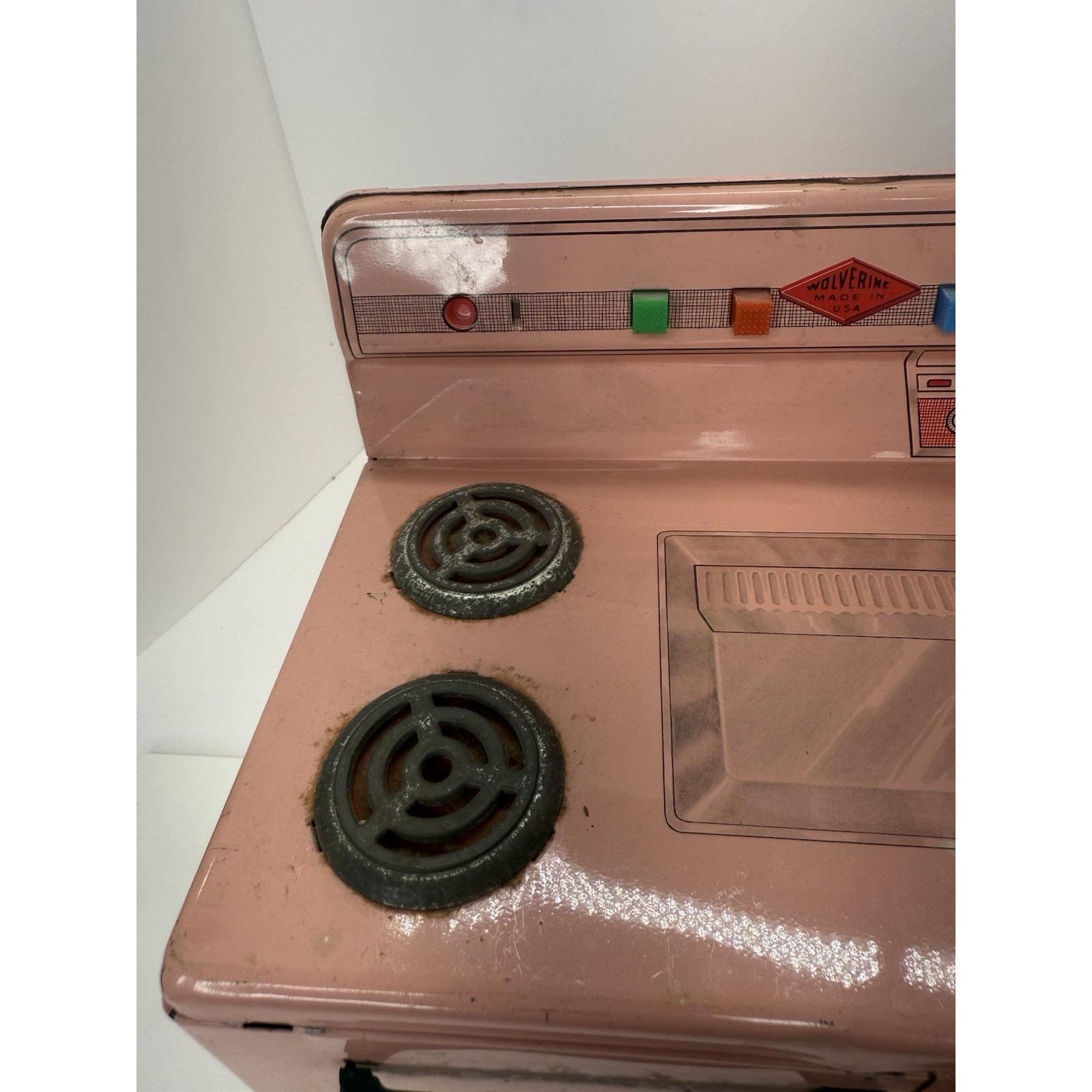 Vintage 1950s Wolverine Tin Litho Metal Pink Toy Kitchen Stove - Etsy