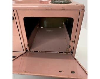 Vintage 1950s Wolverine Tin Litho Metal Pink Toy Kitchen Stove - Etsy