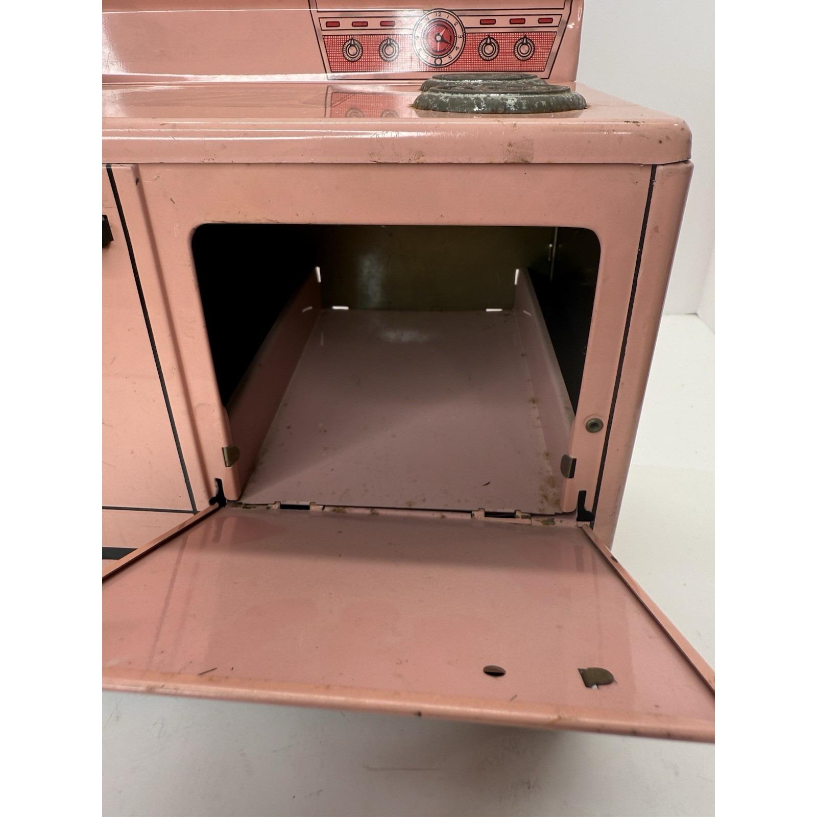 Vintage 1950s Wolverine Tin Litho Metal Pink Toy Kitchen Stove - Etsy
