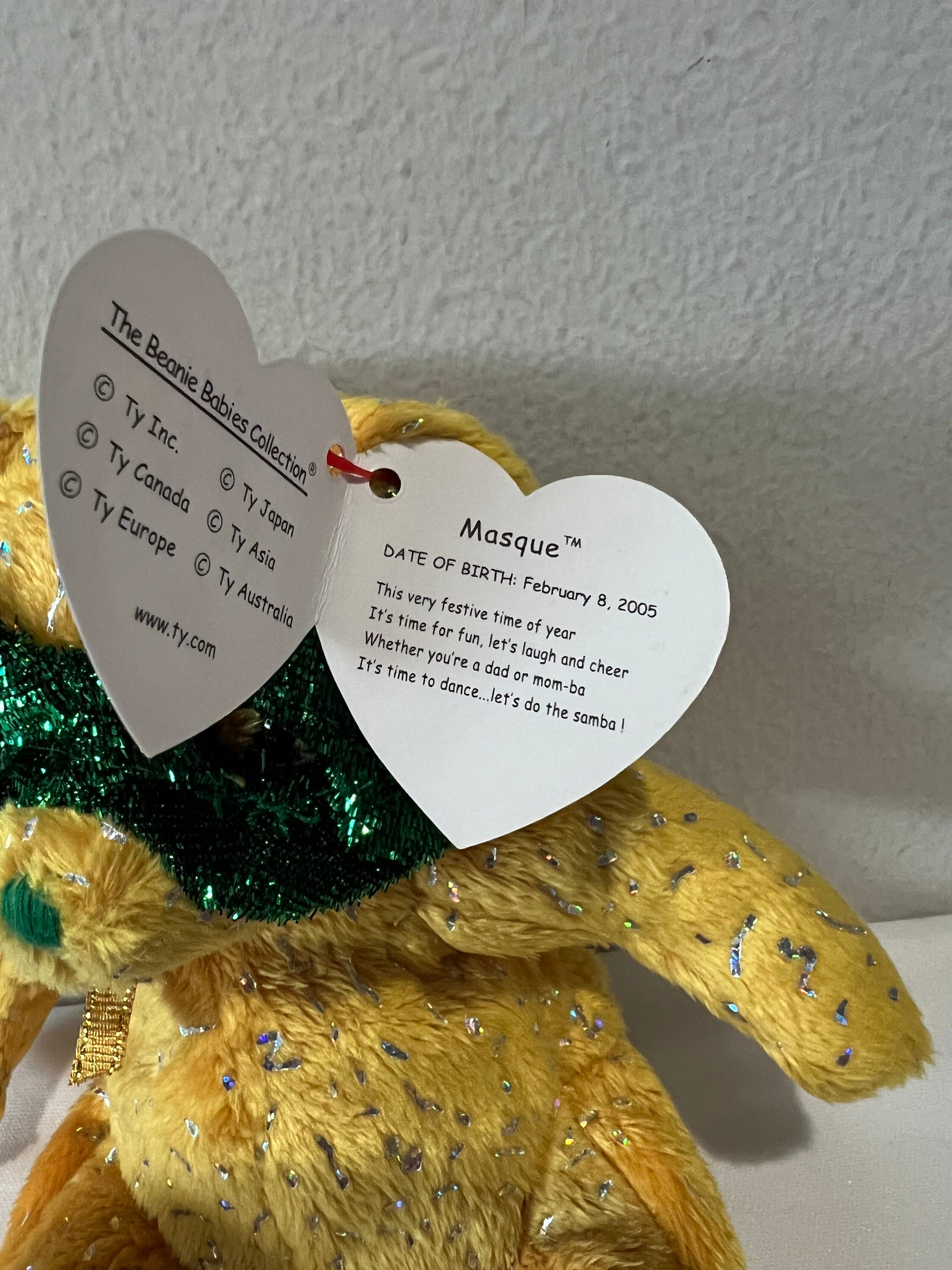 mardi gras beanie baby
