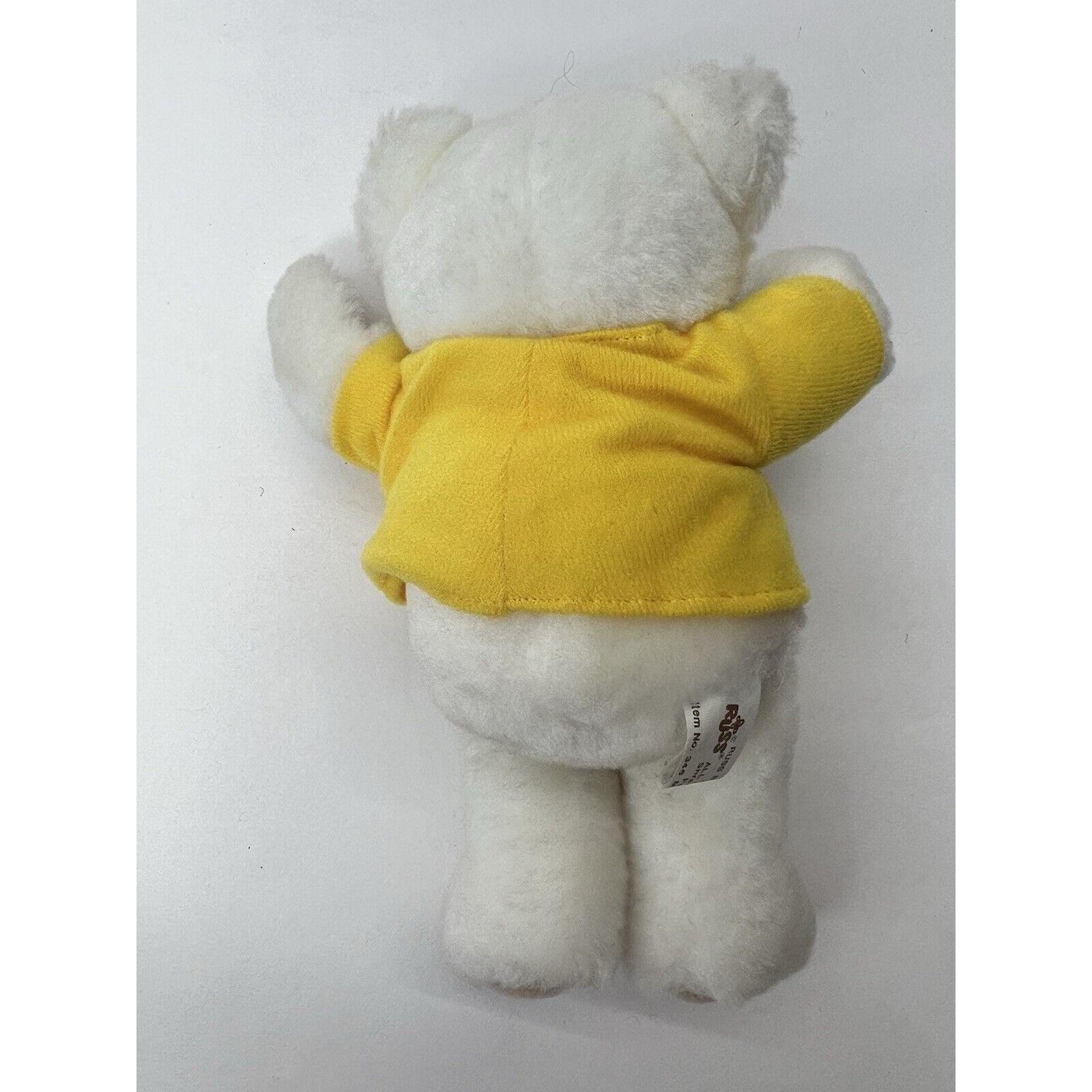 Vintage Russ Berrie 7” White Teddy Bear Plush Stuffed Animal “my Pops ...