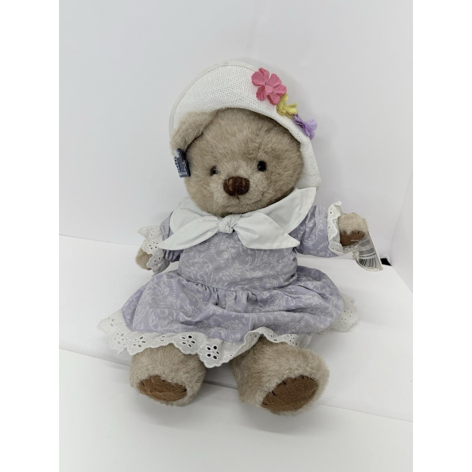 Vintage Applause Watercolor Garden Teddy Bear Plush Victoria Tum