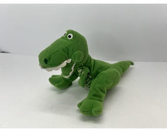 Vintage Disney Toy Story 2 Rex Star Bean Bag Plush Stuffed Animal 5.5''