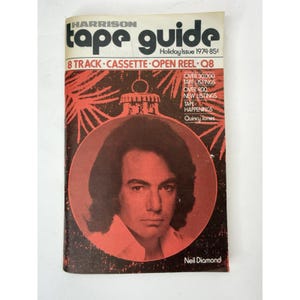 Vintage Holiday 1974 Harrison Tape Guide Catalog Neil Diamond Cover