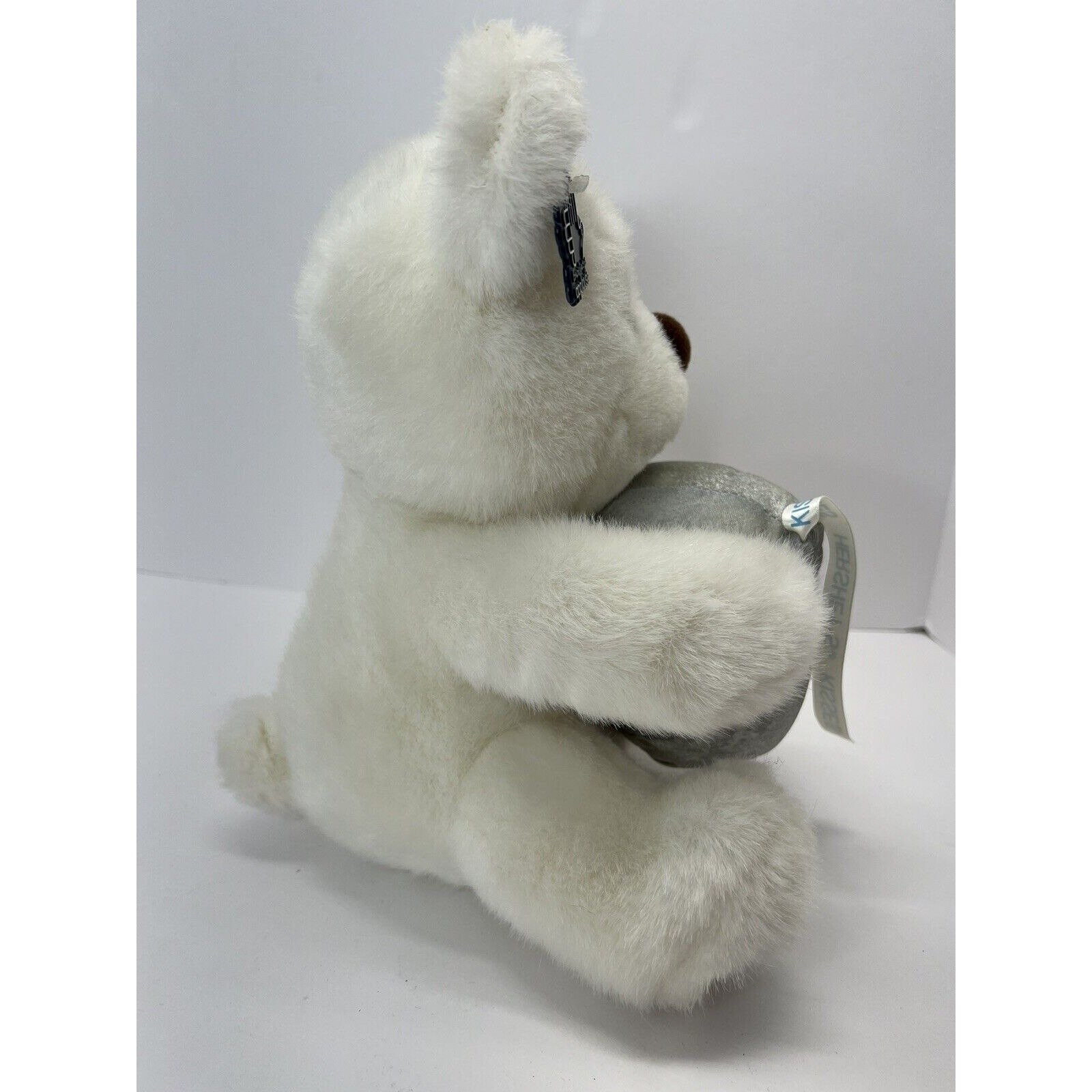 Vintage Applause 1987 Hershey Kiss White Teddy Bear 10