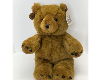 Vintage Teddy Bear 1999 Logo Bear Weighted Plush - Etsy