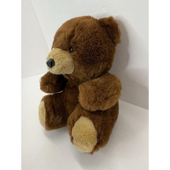 Cuddle Wit Brown Teddy Bear Plush Small Vintage Stuffed Animal