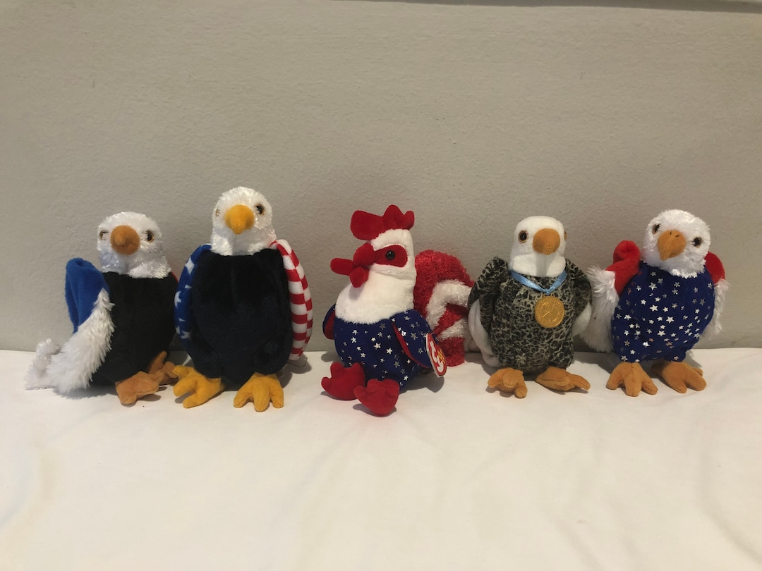 Ty Beanie Babies Choice of American Bird Eagle Chicken Etsy