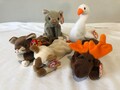 TY Beanie Babies Choice of Cats and Misc Animals, Chocolate, Snip, Scat, Gracie, Pounce