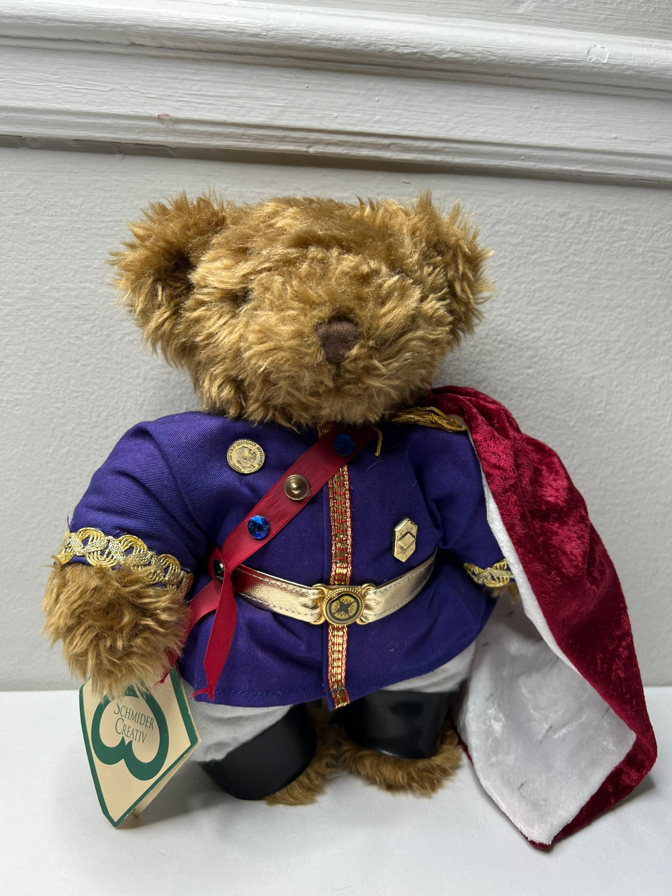 German Schmider Creativ Plush Signed Bear Numbered 25 Komig Ludwig