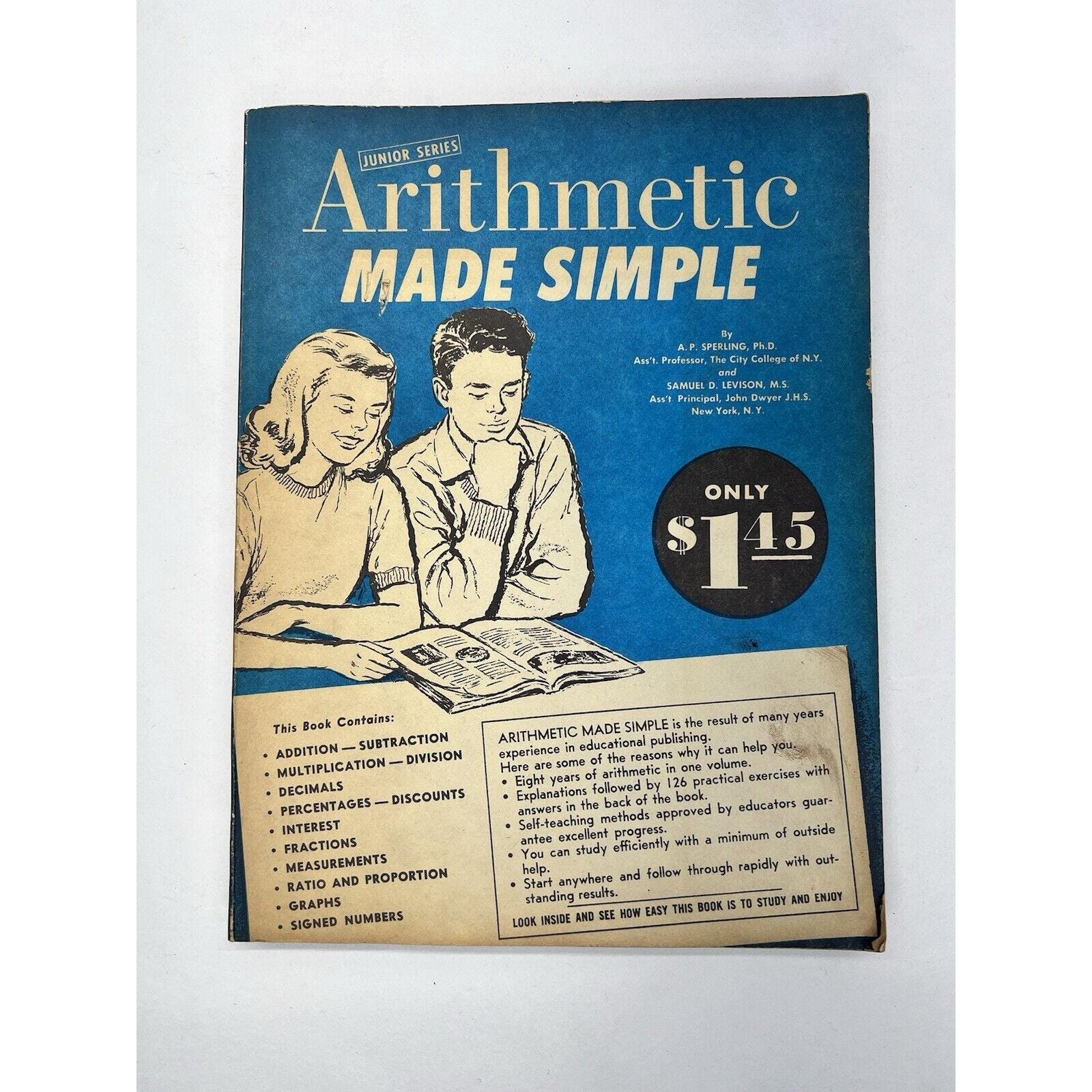 Arithmetic Made Simple Junior Series 1960 Doubleday & Company