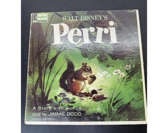 Walt Disney's Perri Vinyl ST-1909 Disneyland Records 1963 Vintage