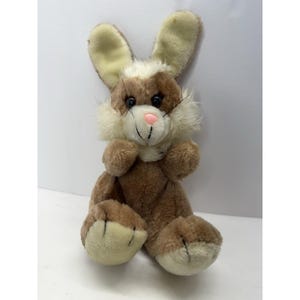 Vintage 1980 Wallace Berrie & Co Bunny Plush #512 Brown Bunny With